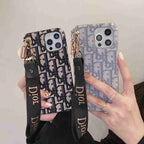 Chic CD Lady iPhone Case with Designer Keychain