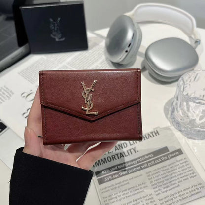 Luxury YLS Inspired Monogram Card Holder Wallet
