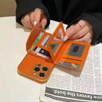 H iPhone leather Case with cardholder