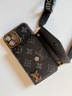 Black iPhone Case 2001 | Accordion card holder (subject to the video)