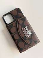 C series Phone case 1004 Brown | Accordion card holder (subject to the video)