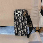 Chic CD Lady iPhone Case with Designer Keychain