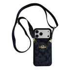Coach Leather Crossbody Phone Case