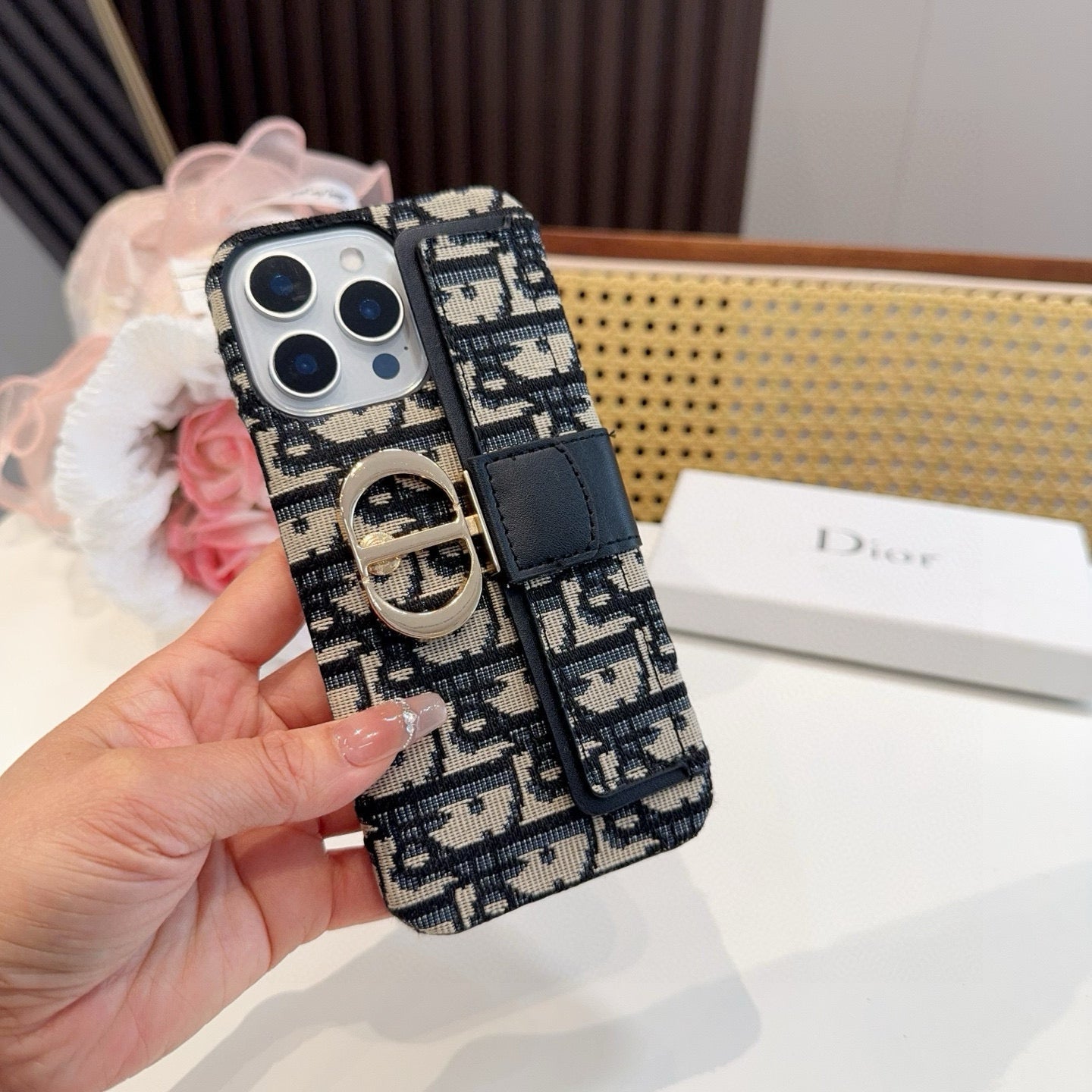 Dior Montaigne 30 Monogram Card Holder Phone Case