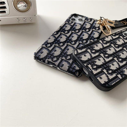 Chic CD Lady iPhone Case with Designer Keychain