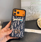 Dior Card Holder Fabric Full-Cover Phone Case