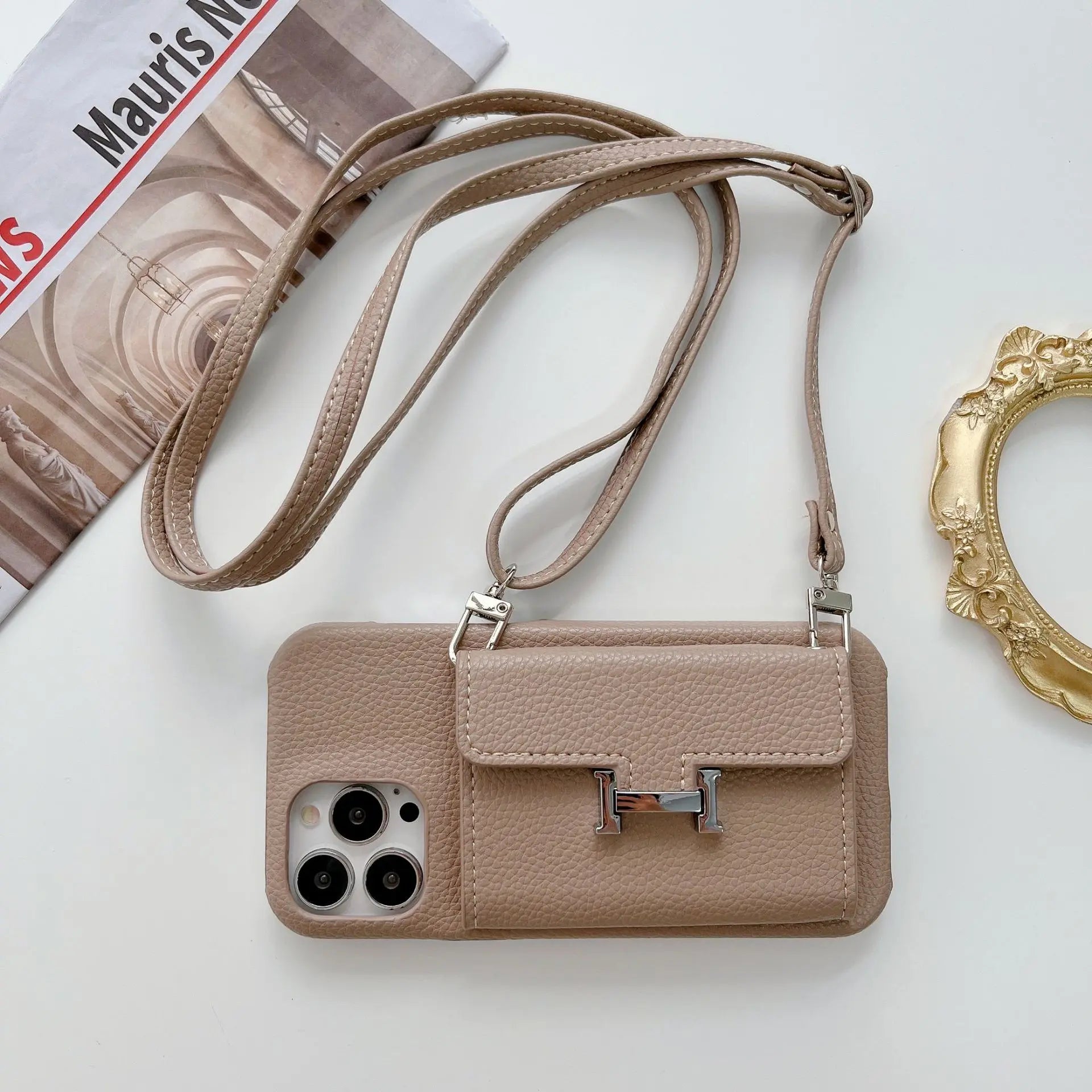 Hermès-Style iPhone Case-Horizontal