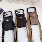 Coach Leather Crossbody Phone Case