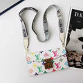 Lulu Monogram Leather Phone Bag with Handle & Crossbody Strap