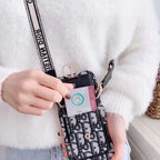 Dior Montaigne - Embroidered Strap Card Phone Case