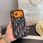 Dior Card Holder Fabric Full-Cover Phone Case