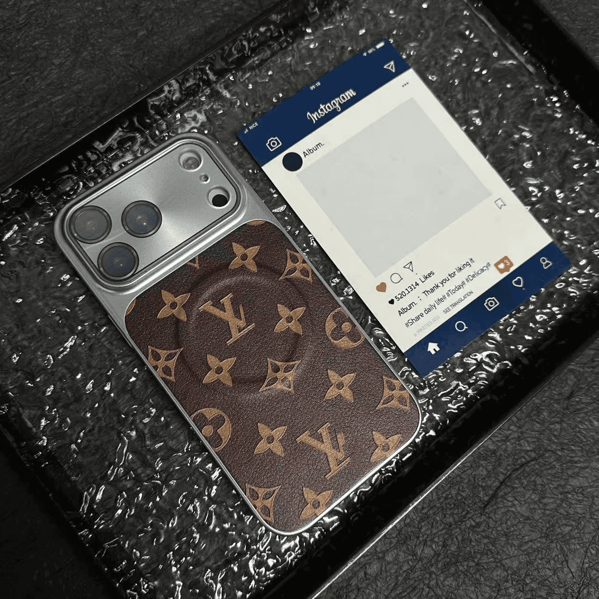 Luxurious Leather MagSafe iPhone Case
